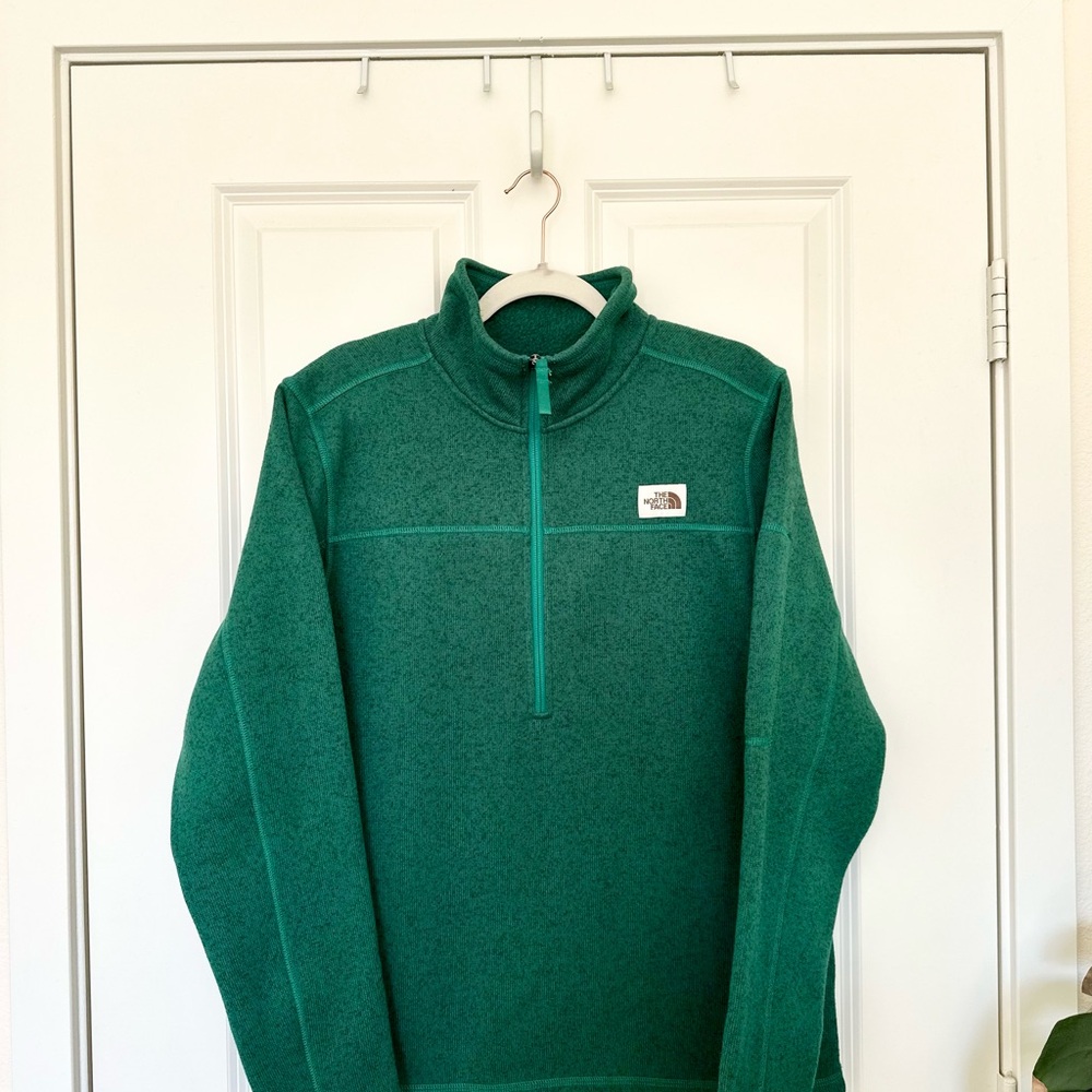 NWT The North Face Gordon Lyons 1/4 Zip Fleece Pullover Men’s Medium Evergreen